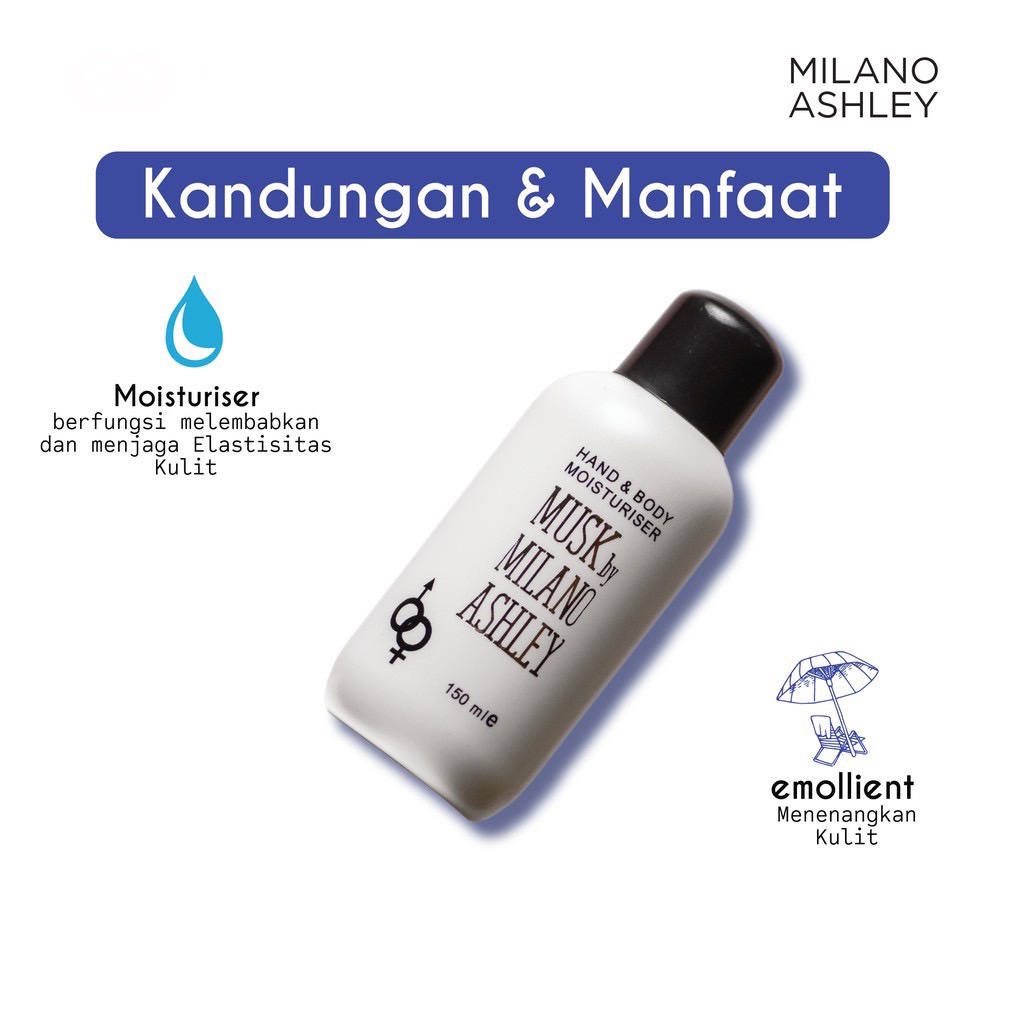 Musk Hand Body Lotion By Milano Ashley 150 ml | Black Musk