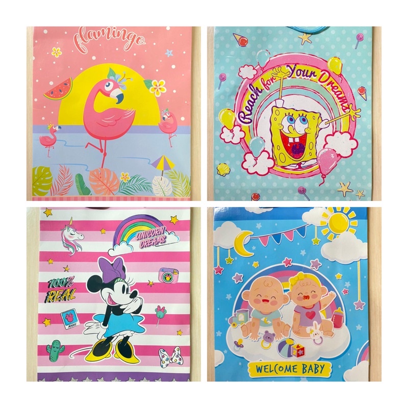 

PAPER BAG PAPERBAG MOTIF TAS KERTAS ANAK ANAK KADO ULANG TAHUN ANAK DEWASA