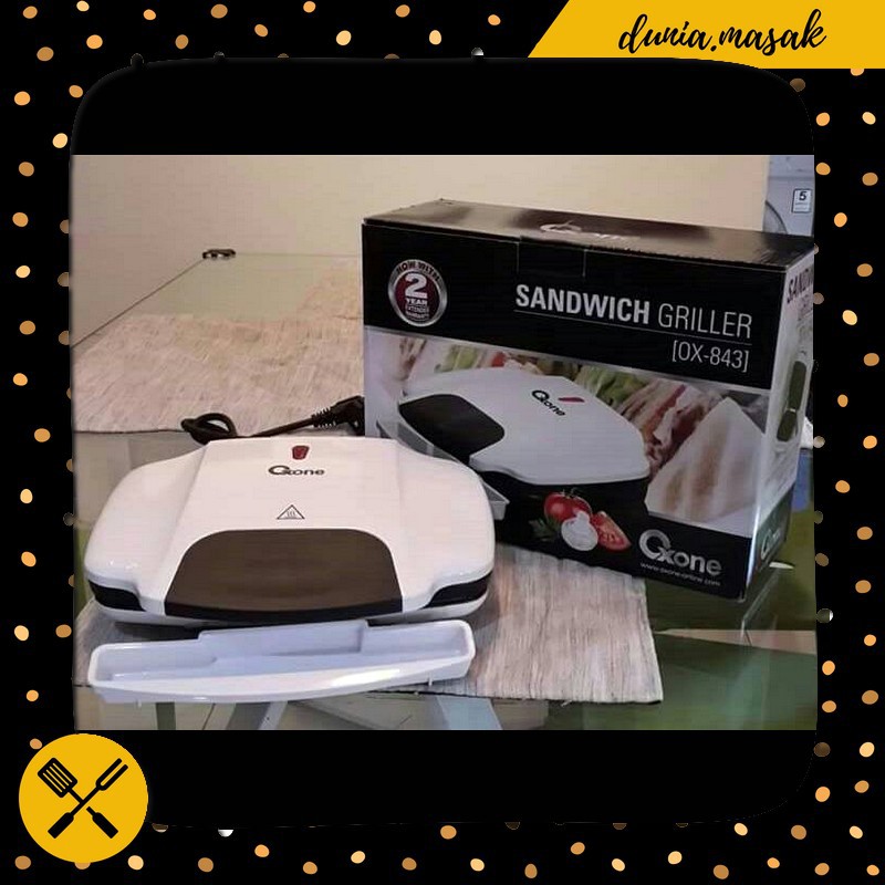 Panggangan Roti / Sandwich Toaster Oxone Ox-843 Unik Murah Berkualitas