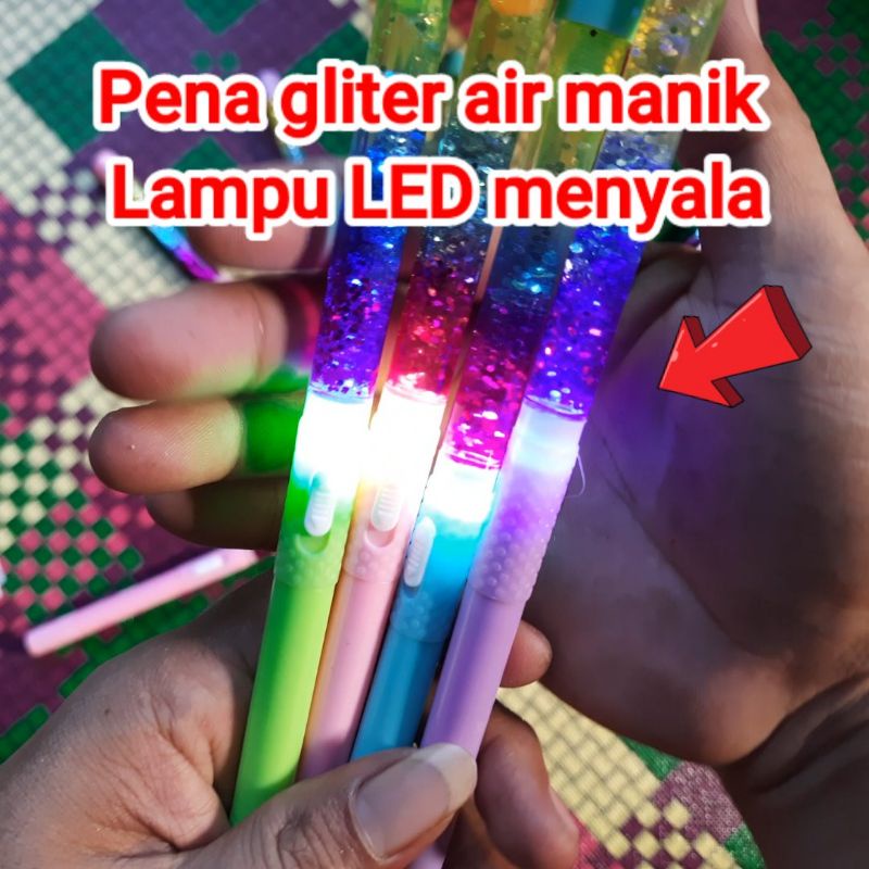 

Pena gliter air manik LED