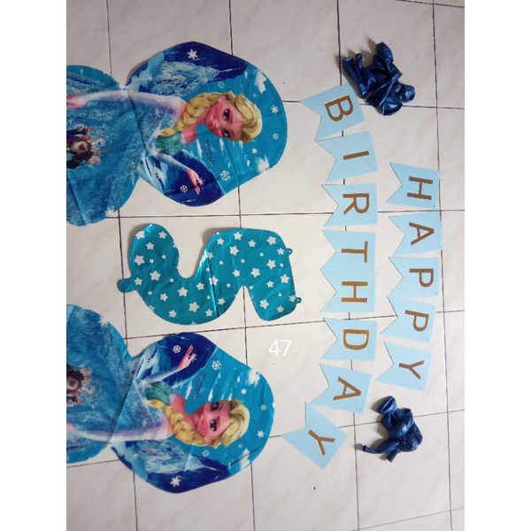 paket dekorasi ulang tahun Frozen
