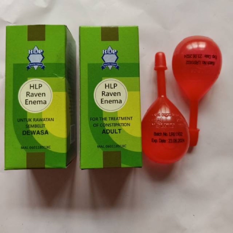 HLP raven enema dewasa 20ml (obat untuk mengatasi sembelit )import