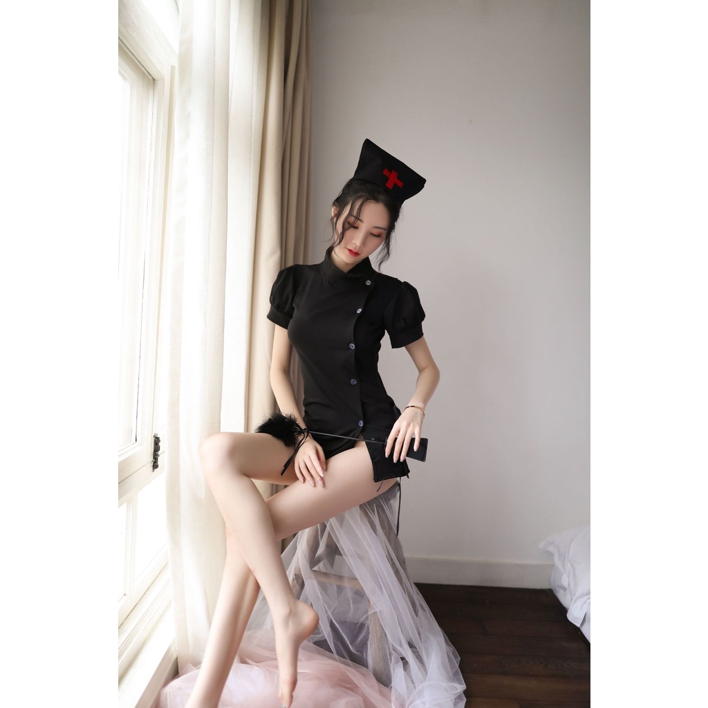 LI-132 lingerie pakaian dalam baju tidur wanita nurse perawat cosplay