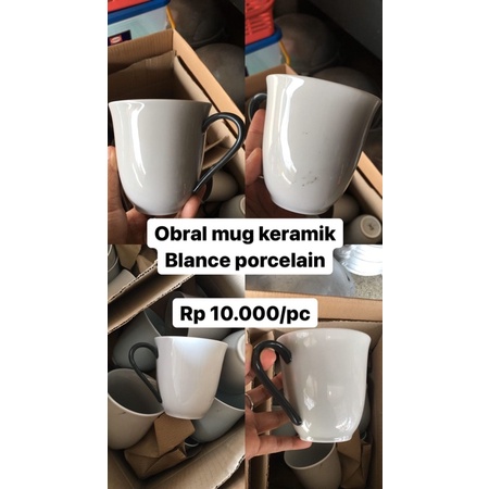 OBRAL Gelas keramik/cangkir keramik polos/cangkir kopi/mug keramik