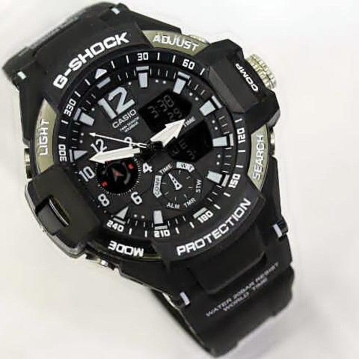 Jual Jam Tangan Gshock Ga Hitam List Putih G Shock Ga G Shock Surabaya Shopee Indonesia