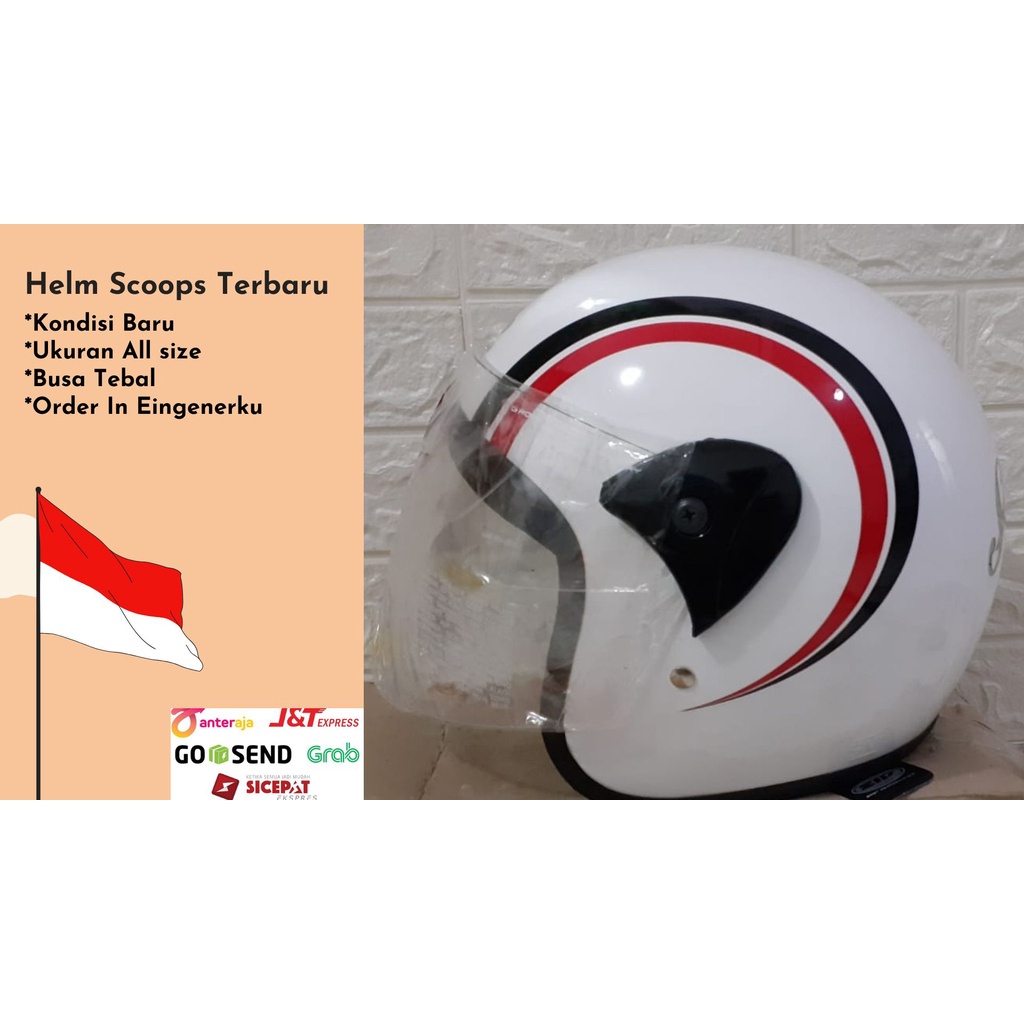 Helm Retro Scoops / Scoopy - White