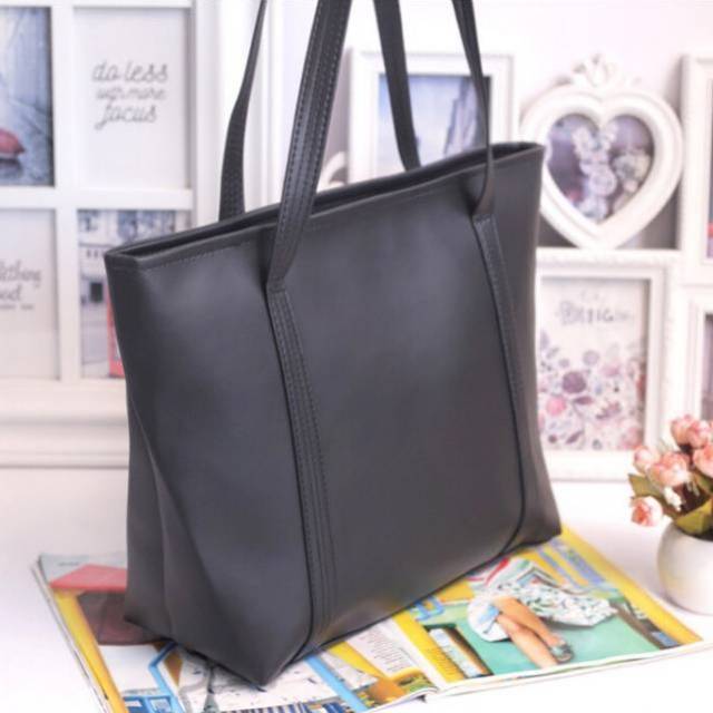 Tas Zara Totebag Hitam Kekinian Fashion Wanita