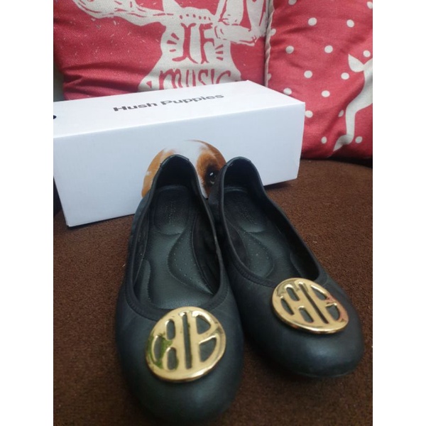 Preloved Flat Shoes Hush Puppies Samantha Black Uk.7 / 38