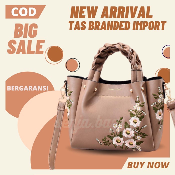 Sn300070 Tas Untuk buat Kondangan Kerja Wanita Elegan Handbag Hand Bag Slempang Branded Cewek Import
