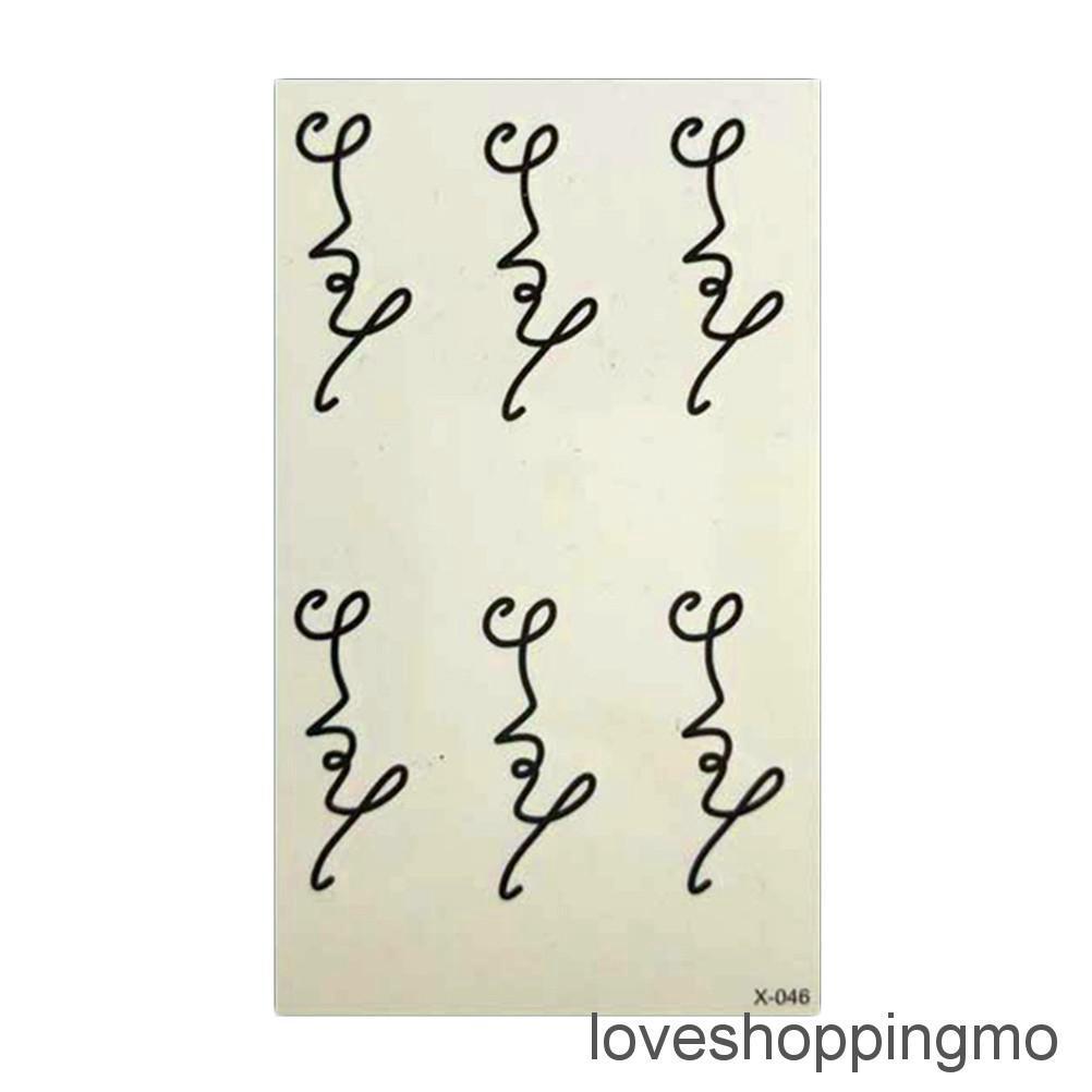 Stiker Tato  Sementara Motif  Tulisan Love  Anti Air Shopee 