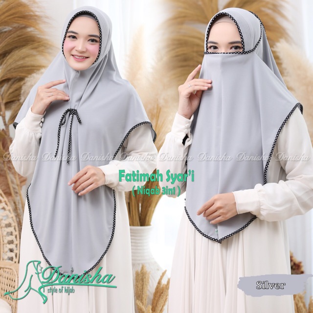 BIG SALE.....DANISHA | Khimar FATIMAH LIST 3IN1 jersey