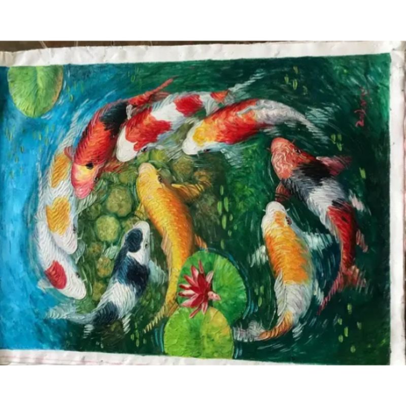 Lukisan palet ikan koi