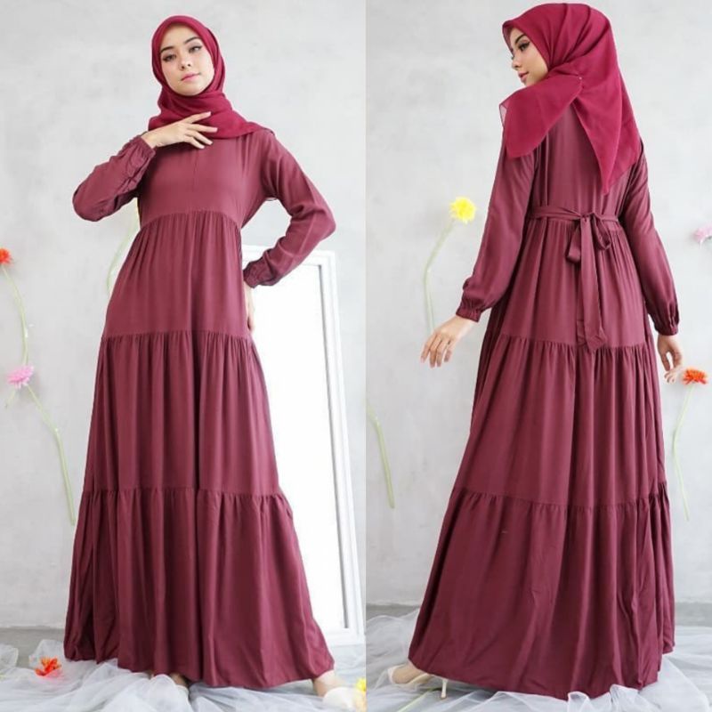 OFFICIAL HANUM DRESS POLOS / CASANDRA DRESS RAYON / GAMIS PUTIH / BUSUI FRIENDLY / GAMIS WANITA