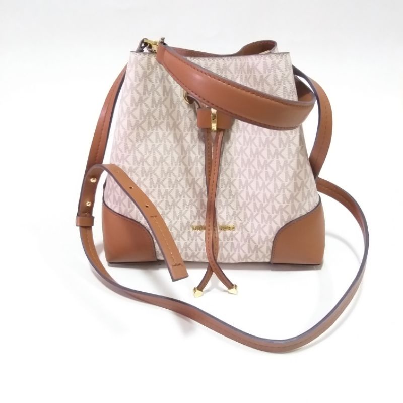 Michael Kors MK Mercer Gallery Medium Bucket Bag Tas Original