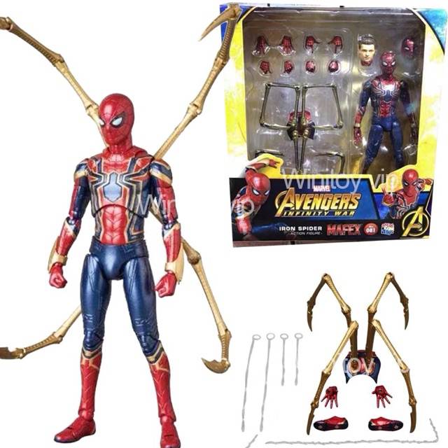 Action Figure Mafex Avengers Iron Spider Spiderman SHF