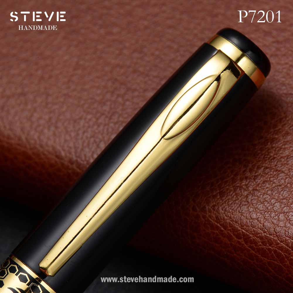 Pena Ballpoint Bolpen Bolpoin Pulpen Rollerball Pen Steve P7201 Custom Grafir Nama &amp; Logo