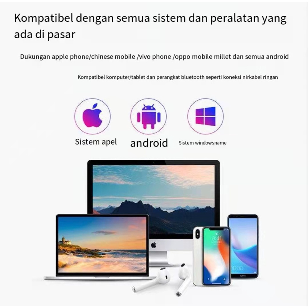 TWS I7S HEADSET EARPHONE BLUETOOTH 5.0 I7s DOUBLE SPORT TRUE WIRELESS TWS IOS/ANDROID TERSEDIA