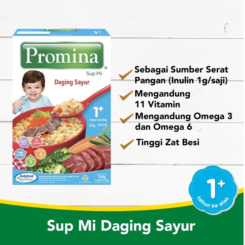 PROMINA / SUP MIE / BUBUR TIM / 6 MONTHS+ / 8 MONTHS+ / PROMINA