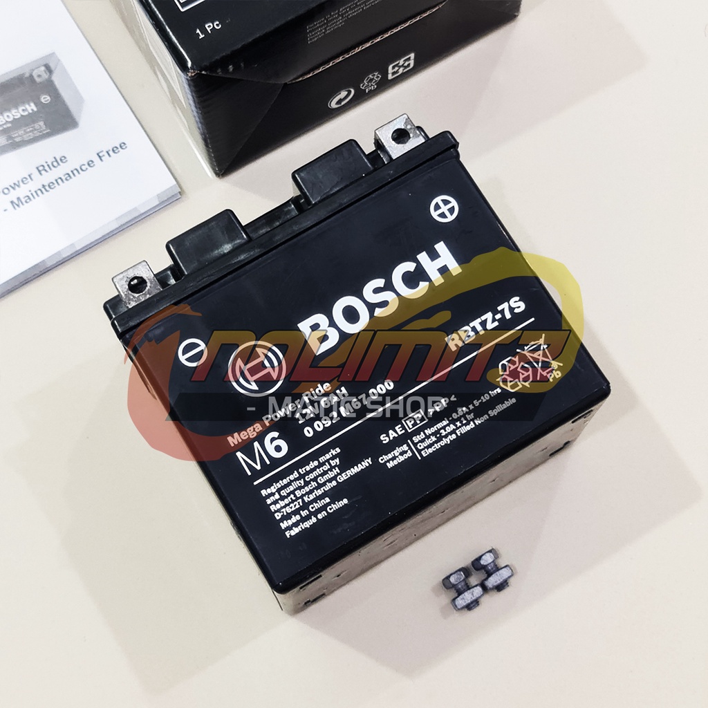 Accu Aki Kering Motor Bosch RBTZ-7S NMAX Aerox 155 Lexi