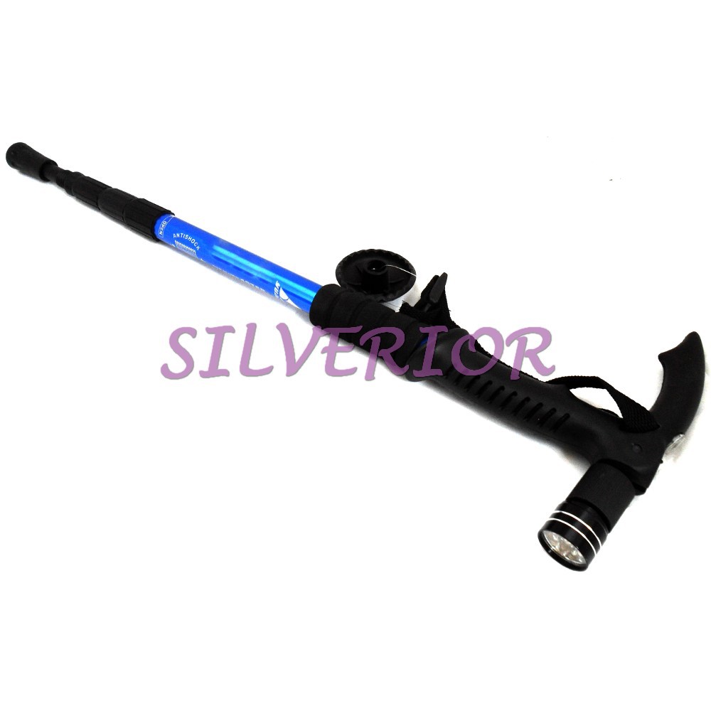 Tongkat Alat Bantu Jalan Camping Mendaki Gunung Hiking Senter