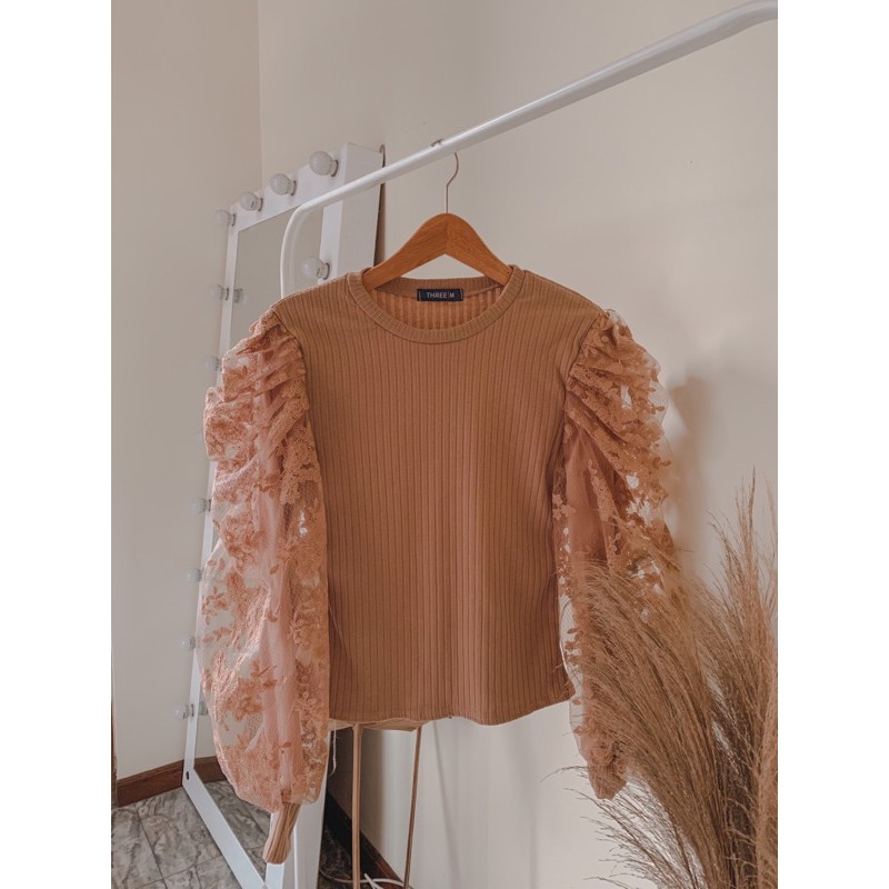 Puff Blouse Lengan Balon Import