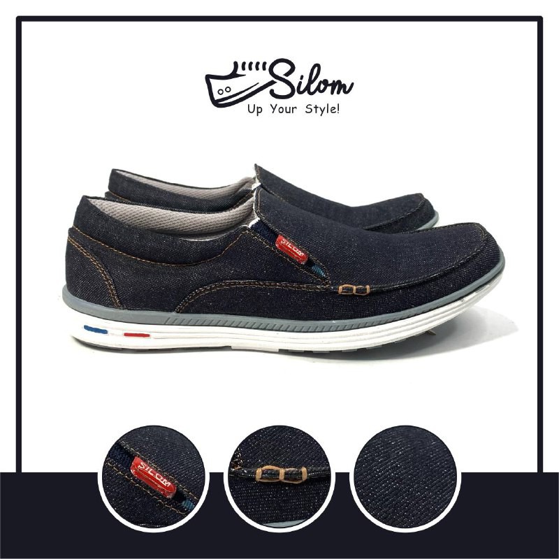 Silom sepatu kasual dengan bahan levis sepatu pria size 38-43!!!