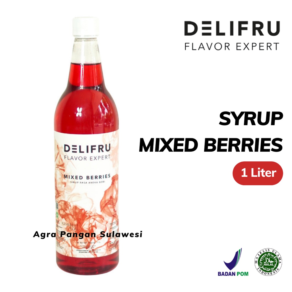 

Syrup MIXED BERRIES Delifru | Sirup Buah Beri Premium 1 L 1000 ml