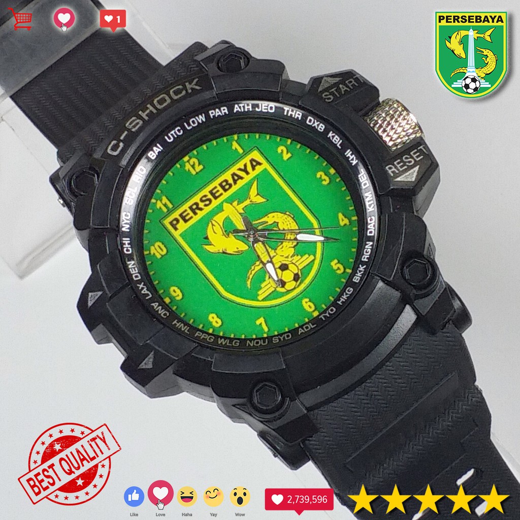 (SPESIAL BONEK REK) JAM PERSEBAYA OUTDOOR ANTI AIR