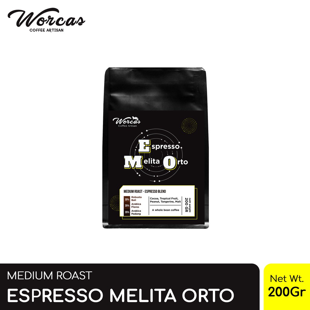 

WORCAS Melita Orto Espresso Blend 200 Gram | Medium Roast