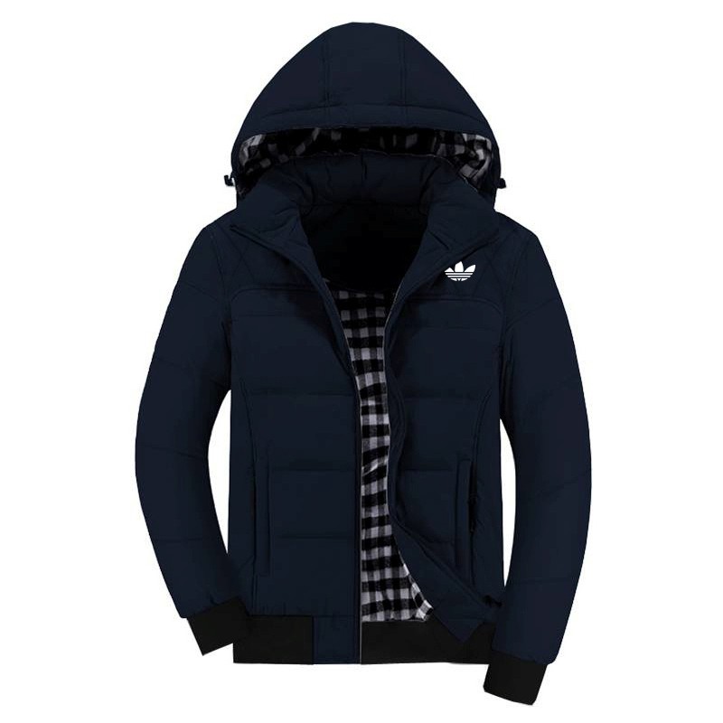 Jaket Adidas grade ori harga DISKON bahan parasut ukuran size S M L XL XXL anti air tebal warna navy