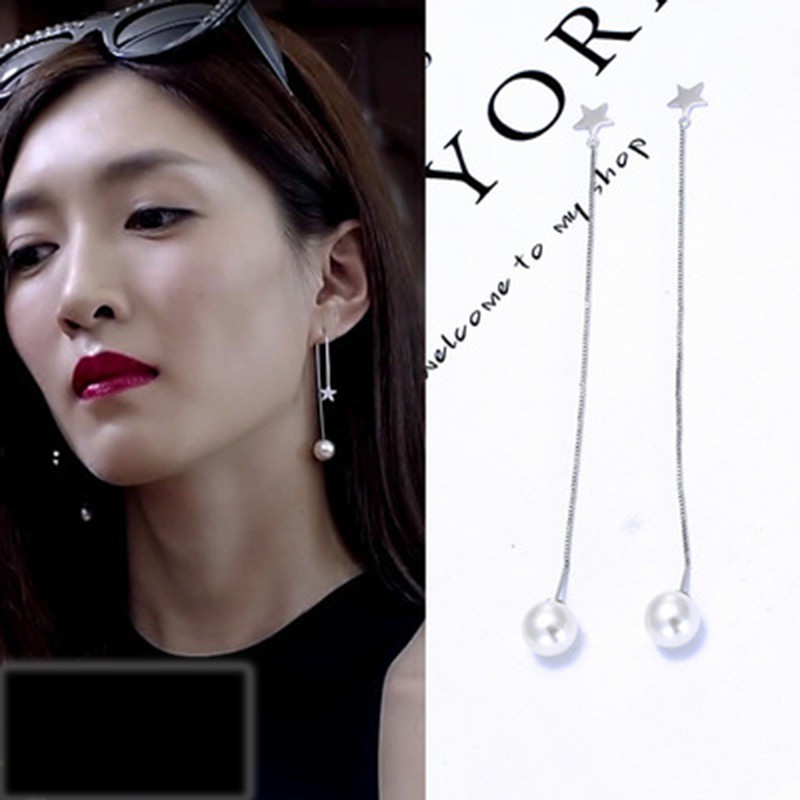 925 anting perak sterling anting-anting wanita dengan perhiasan fashion berlian ED1-5