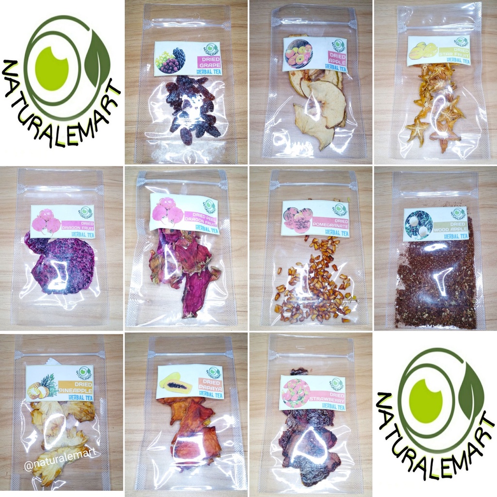 

Aneka Buah Kering Part 1 Infused Water Cold Brew Hot Brew Teh Herbal Tea Tisane : Anggur Apel Belimbing Buah Naga Kulit Buah Naga Delima Kawista Nanas Pepaya Stroberi Jeruk Kalamansi Lemon California Nipis Peras Bali Kulit Orange Peel Baby Kumquat