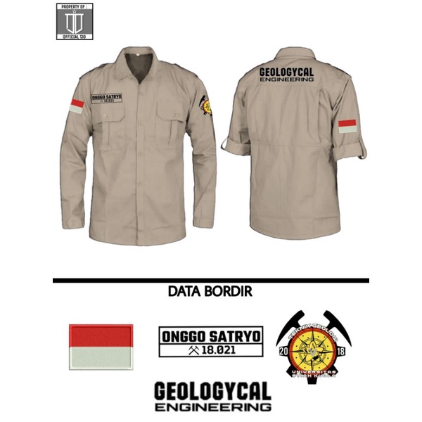 Kemeja tactical + bordir | kemeja w-tac panjang | kemeja 511 panjang | kemeja hexagon | PDL Lapangan