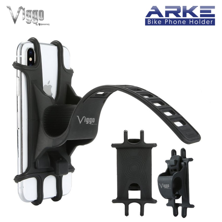 Viggo ARKE Rubber Sillicone Material Bike Smartphone Holder Sepeda Universal