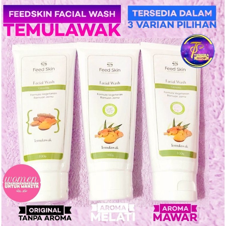 Feedskin Natural Facial Wash TEMULAWAK for WOMEN Salina Herbal
