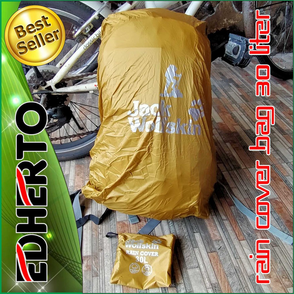 Rain Cover Bag 30 Liter JWS - Pelindung Tas 30 Liter JWS - Raincover daypack 30 liter JWS