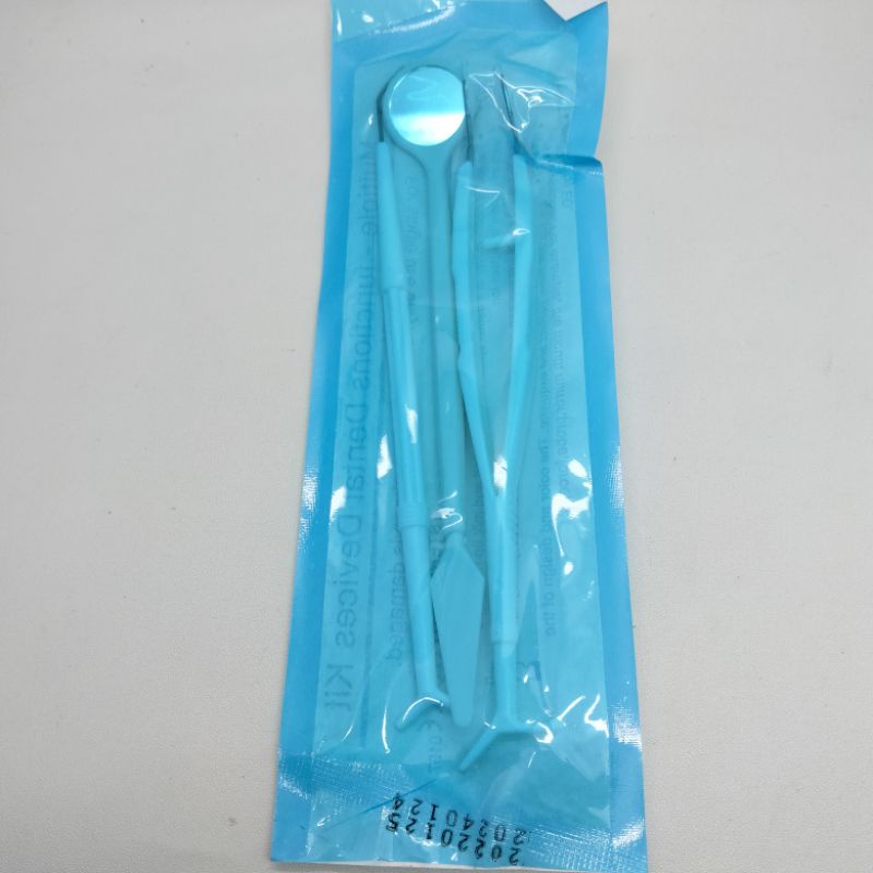Disposable DENTAL KIT Sonde,kaca mulut,dan pinset
