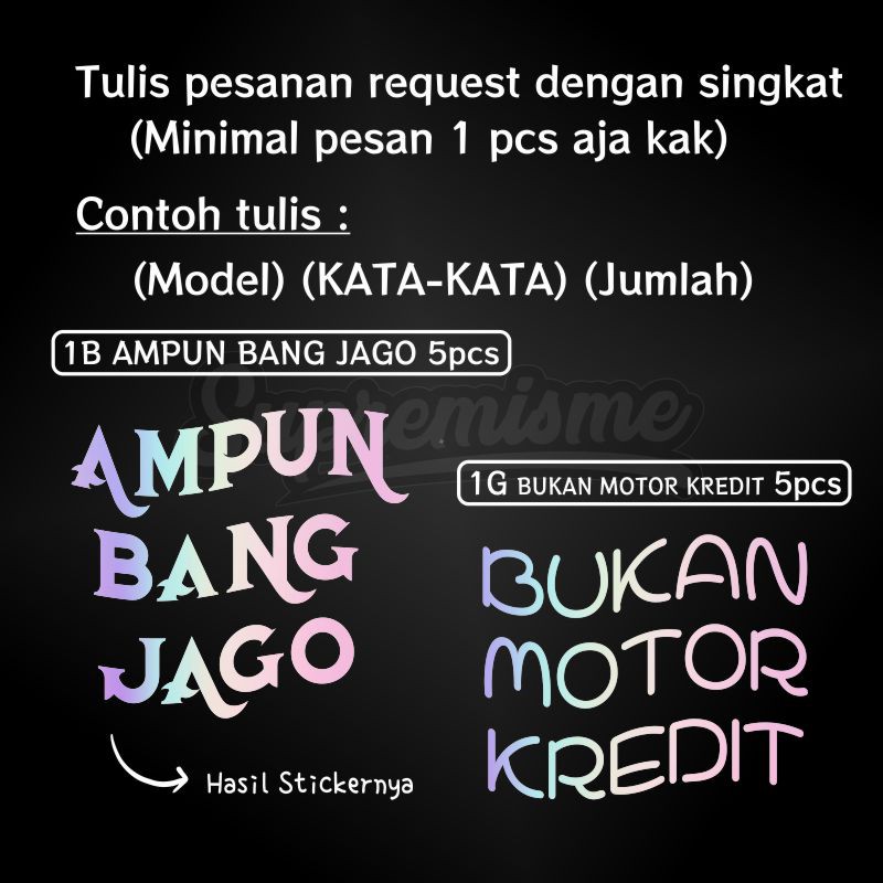 Stiker Hologram Custom Nama Harta Tahta Wanita Premium Holographic (Langsung Jadi)