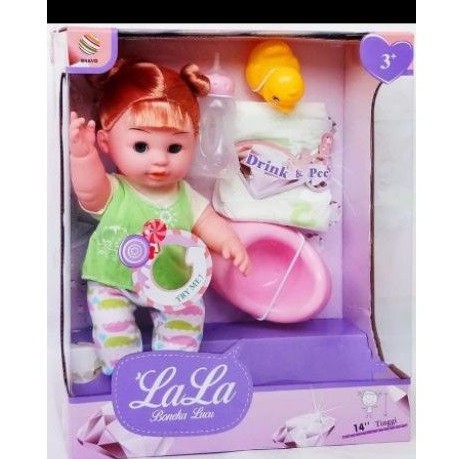  MAINAN  BONEKA  AMNY DOLL LALA BONEKA  BAYI  PIPIS ALIVE 