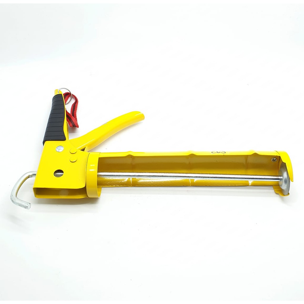 WL Kuning Heavy Duty Alat Tembakan Silikon Sealant Lem Kaca (Pjg 30cm, Lem 300ml)