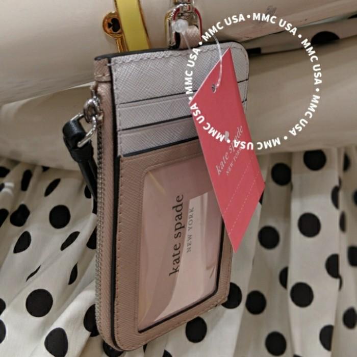 

Kate Spade Card Case Lanyard Cameron Ks6012 - Warm Beige