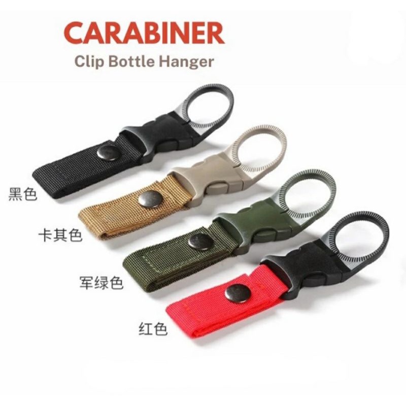 Gantungan Botol Minum Carabiner Pengait Botol Minum Traveler