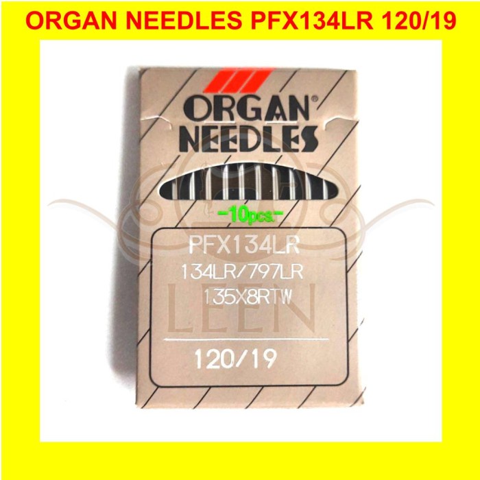 Jarum ORGAN PFx134LR 19 / DPx134LR Needles Jahit Kulit ORI Japan LEEN