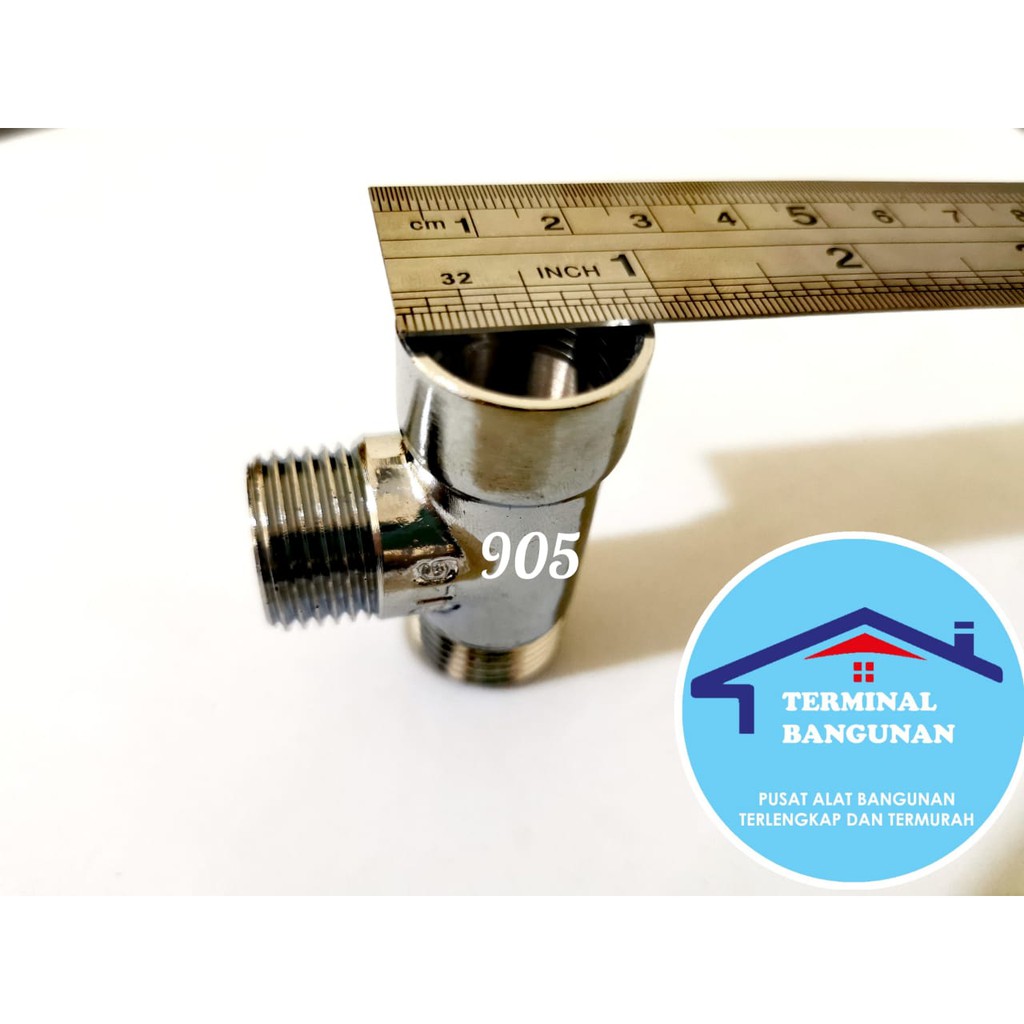 T SHOWER STANLISE ( 905 ) KUNINGAN CROME NEKEL