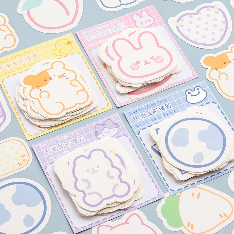 KENSHO Sticky Notes Karakter Lucu isi 90 Lembar Import Korea / Stick Note / Sticker Memo Tempel Penanda