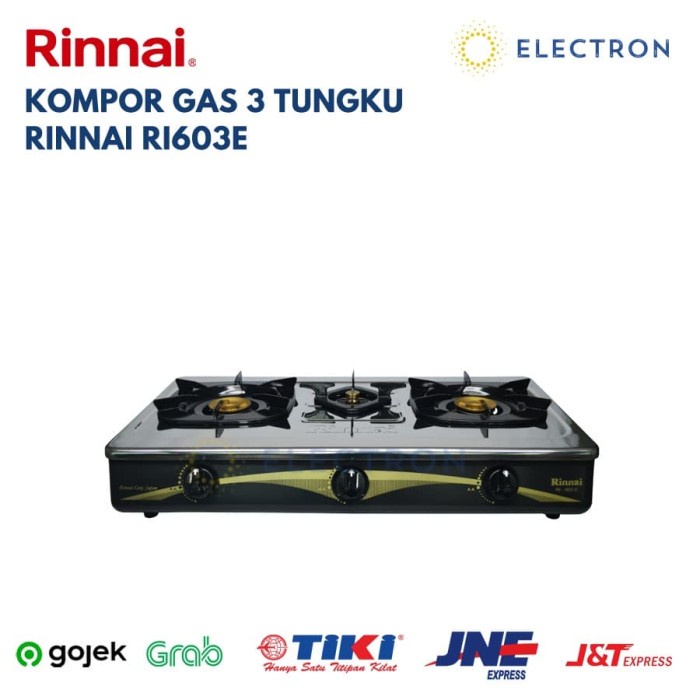 Kompor Gas Rinnai 3 Tungku RI603E
