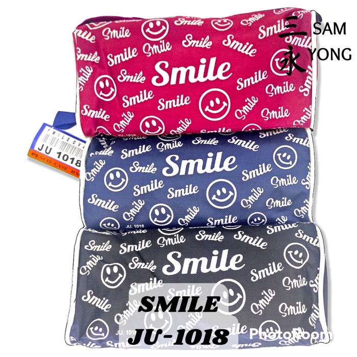 

TEMPAT / KOTAK PENSIL ANAK PEREMPUAN LAKI SMILE PENCIL CASE LUCU MURAH