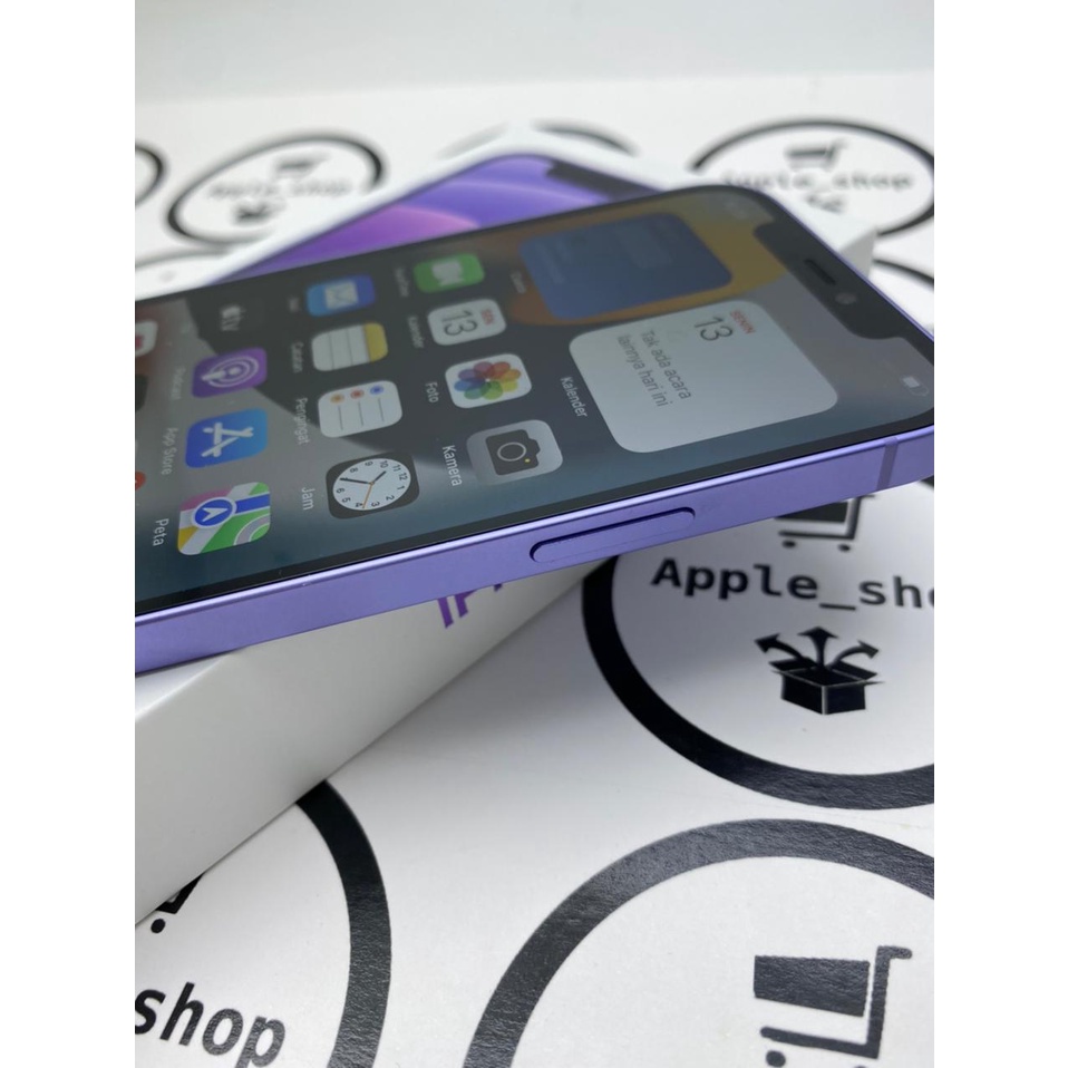 Iphone 12 64gb purple Lcd Original Mulus Original Bukan Refurbish / Rekondisi