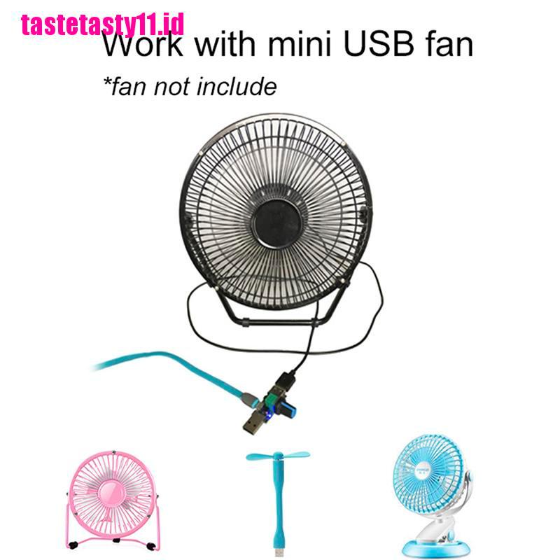 (TTID) Controller Kecepatan Kipas Angin USB DC 4V-12V 5W