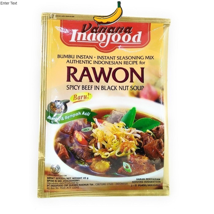 

Indofood Rawon 50gr Bumbu Masak Instant